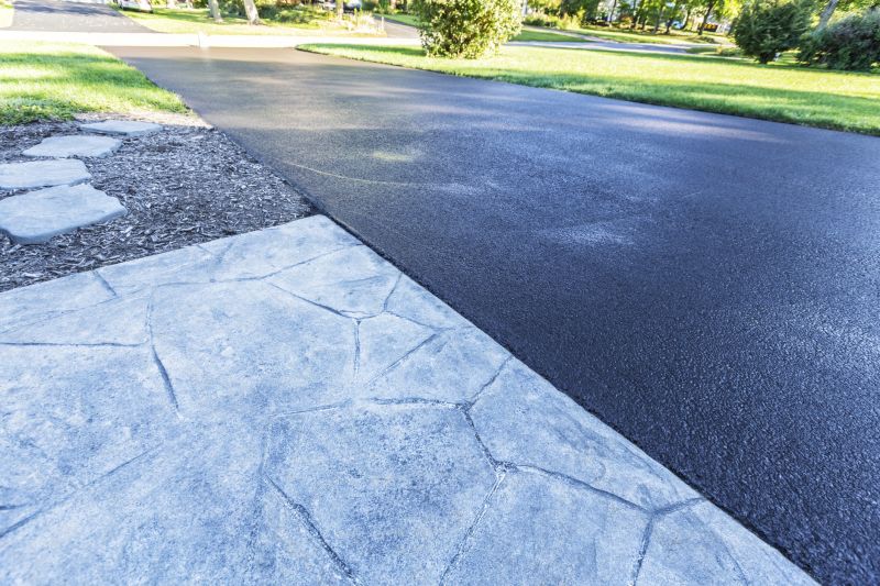 Blacktop Driveway with Clean Finish